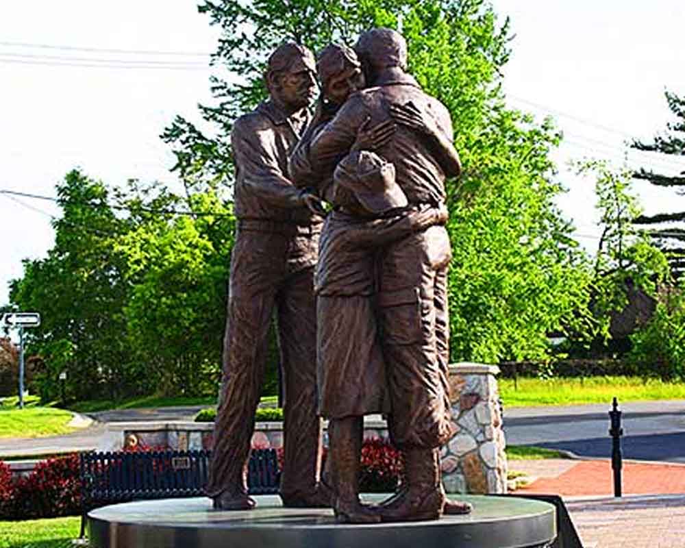 Tears of Sadness and Joy monument at the Orion Veterans Memorial
