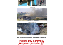 Patriots Day Ceremony Flyer