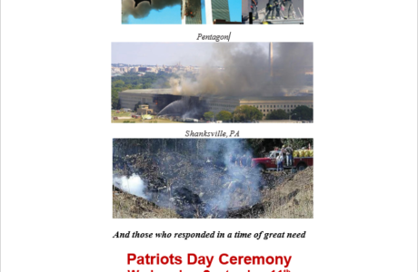 Patriots Day Ceremony Flyer