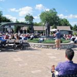 Wedding ceremony at Orion Veterans Memorial