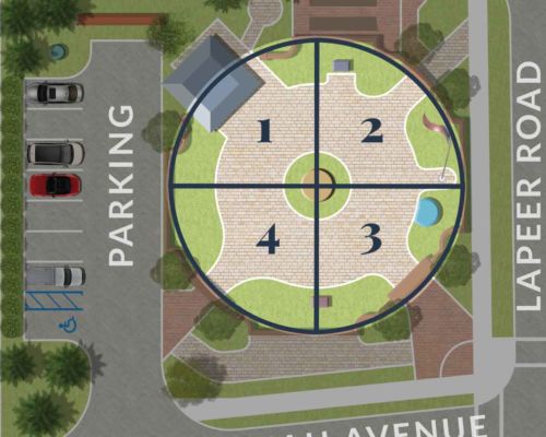 Orion Veterans Memorial brick sections